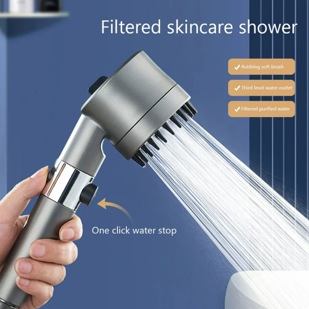 Regadera Ducha Masajeadora 4 Filtros x1